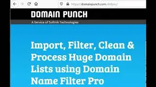 Domain Name Filter Pro Dictionary Domain Filtering Software