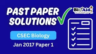 CSEC Biology January 2017 Paper 1