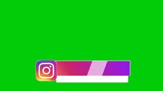 Social Media Lower Third Green Screen Instagram #G7