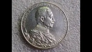 UNC - MS. GERMANY 3 mark 1913 Wilhelm