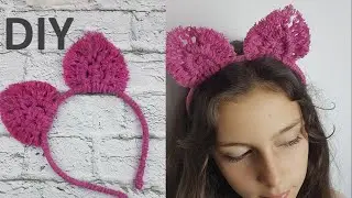 DIY Macrame CAT Headband/ Ободок Ушки Макраме/ Своими Руками