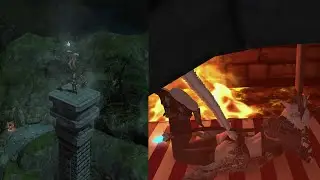 [FFXIV] Housing glitch (Rooftop view) Large Forge's Walls