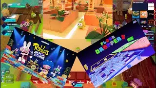 КАК ПРОЙТИ #OmNomPanic, #FLOORDRoPPERS & #Rabbids:UnblockPlungaCity #THESANDBOX