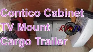 Cargo Trailer Conversion.. Contico Storage Cabinet Assembly...TV Wall Mount...RVerTV