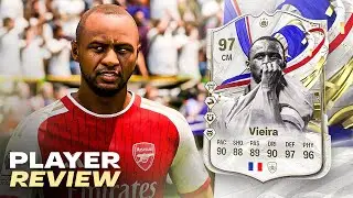COMPLETE HIM! 💪 97 GOTG VIEIRA PLAYER REVIEW l FC 24 ULTIMATE TEAM