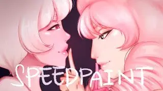 Steven Universe // Pink Diamond and Rose Quartz Speedpaint
