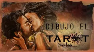 ✏️LOS ENAMORADOS 🃏 Dibujo las Cartas del Tarot 🎨 Tarot de Artista
