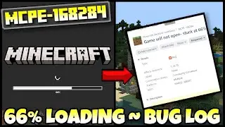 STUCK AT 66% LOADING✅ MCPE-168284 ✅ Cross Platform Game Breaking Bug⚒️Minecraft Bedrock