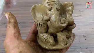 Home made Ganpati | Clay Ganesha |shadu matti ganpati