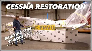 Painting The Stripe  Episode #15 - Glens Hangar - Cessna Restoration