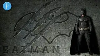 How to make a 3d bat man logo