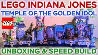 LEGO Temple of the Golden Idol (ASMR) Speed Build & Unboxing | LEGO Indiana Jones 77015