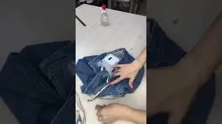 Расшиваем джинсы в талии на 10-15см