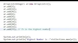 How to Find the Highest Number in the Arraylist in Java  - Intact Abode
