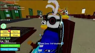 Playing bloxfruits