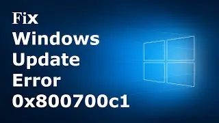 Error code 0x800700c1 on Windows10 update [Fixed]