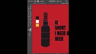 wrap🍾 text into shape | #adobesoftware | #graphicdesigner | #tutorials | #shortsvideo | #logodesigns