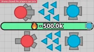 Diep.io FFA - The Reign of the Glass Overlord - 500K Uncut Gameplay Glass Series