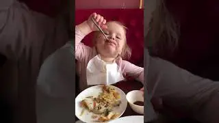 Angrlina is eating 2