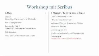 immer noch Intro - Scribus
