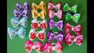 Бантики с кружевом для малышей/легко и просто/для начинающих