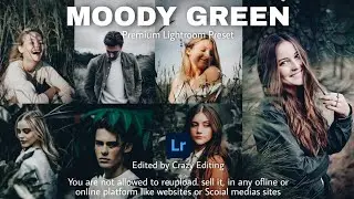 How to Edit Moody Green Photography - Moody Green Presets | Lightroom DNG & XMP Free Download