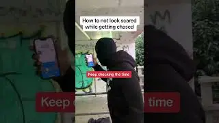 How to not look scared while being chased