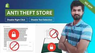 Disable Right Click and Text Selection in Shopify | No Copy and Paste | 