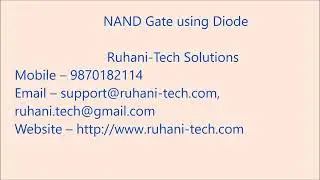 NAND Gate using Diode - Electronics Project