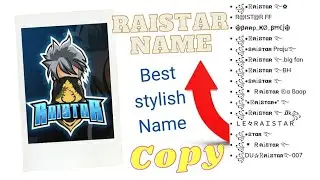 Raistar name style copy and paste | stylish name like raistar | ff raistar name design ︻デ═一