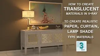 3ds max + Vray 5 | Create translucent materials in V-Ray using VRay2SidedMtl material in 3ds max