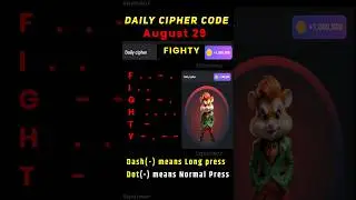 Daily cipher hamster kombat today | 29 August hamster kombat daily cipher combo | 5 million coins