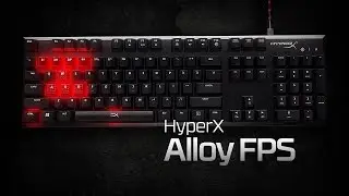 HyperX Alloy FPS Mechanische Gaming-Tastatur mit Cherry MX Switches und beleuchteten Tasten