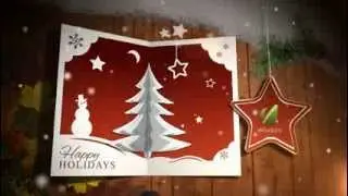 Christmas Card Pop Up After Effects Templates