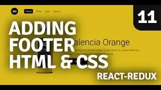 Redux Shopping Cart | Adding Footer HTML and CSS | Part 11