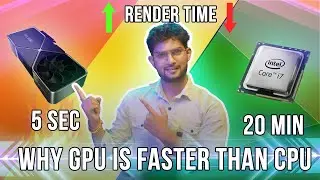 Why GPU is faster than CPU in 3D Rendering By Praveer das || Tutomator || 2021