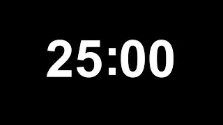 Đồng hồ đếm ngược 25 phút || 25 Minutes Countdown Timer