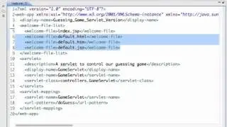 Deployment Descriptor for Guessing Game Servlet Edition