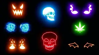 Neon Effect Pack For Editing 🔥 Black Screen Neon Effect Pack ⚡ Editing Like Ruok FF | VFX Pack