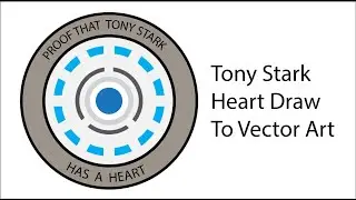 ADOBE ILLUSTRATOR DRAW TO  TONY STARK HEART  VECTOR ART