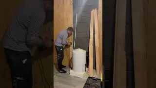 Шлифовка и покраска предбанника