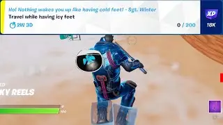 Travel while having icy feet Fortnite