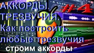 Аккорды. Трезвучия. Построение их и обращение. FL Studio.