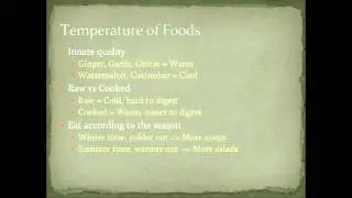 Chinese Medicine Nutrition: Eating According to the Seasons