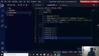 Create a website Part 1 | A look to HTML and vscode | How to create a webpage | Technical Parinda