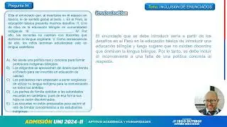 Pregunta 54 Razonamiento Verbal