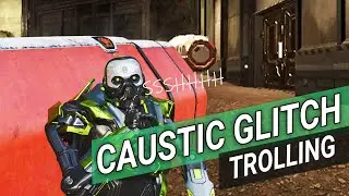 Caustic Glitch - Sending Traps into Closed Vault - Trolling Teams in Apex Legends