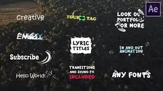 Lyric Titles Free After Effects Template - Free Project files After Effects - Feature Corner