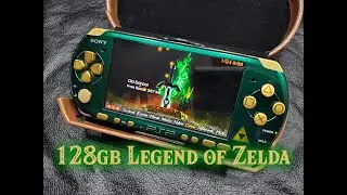Green 128gb PSP 3000 Zelda edition