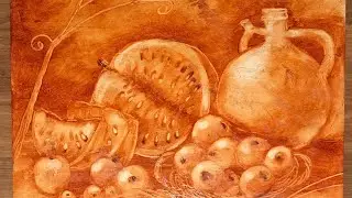 (1) Still life in oil technique